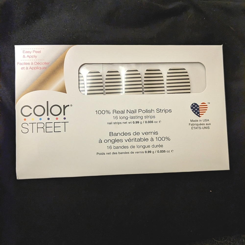 Last Chance! COLOR STREET Lines Clear Stripped Design Nail Polish Strips